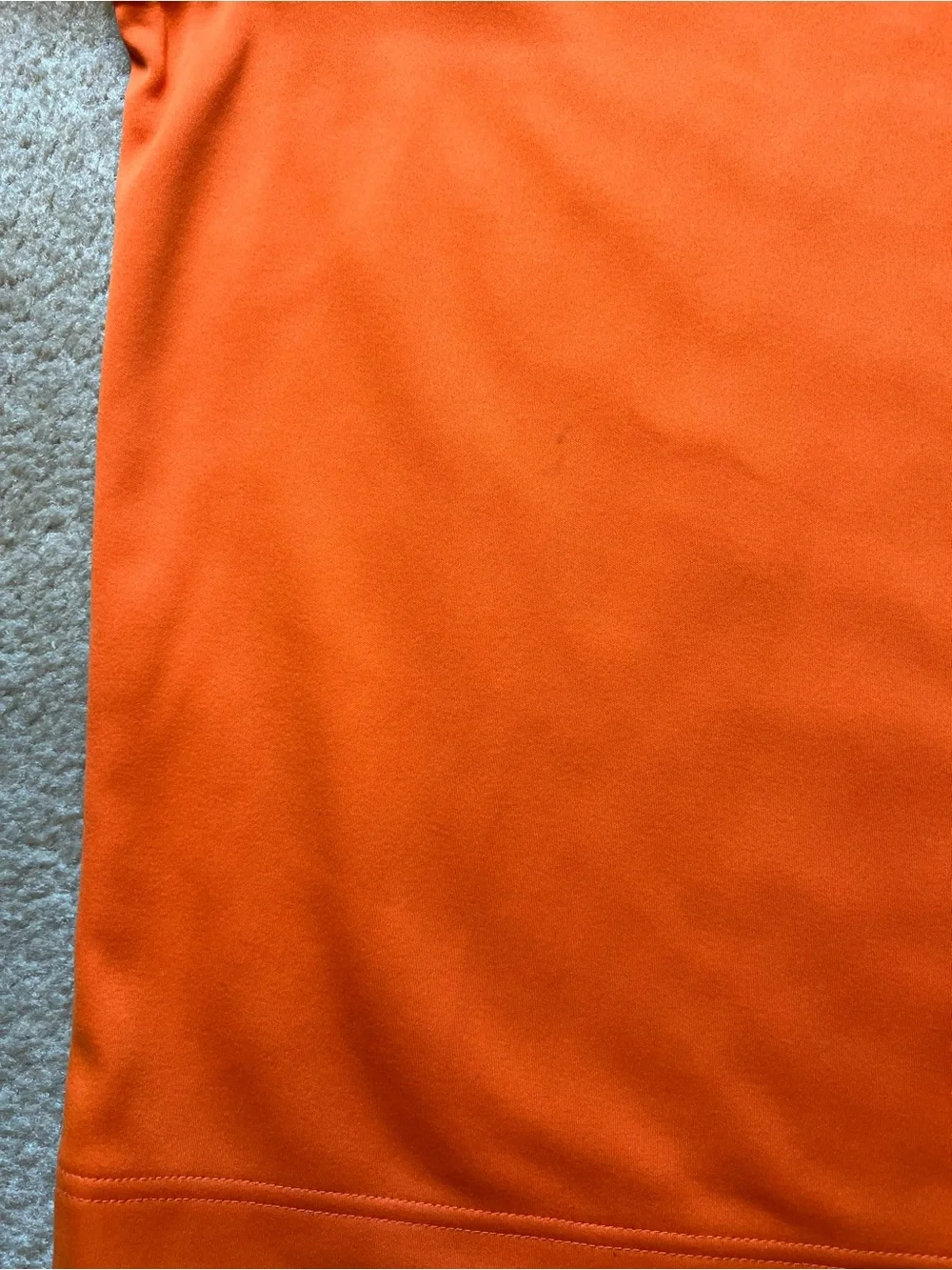 Walter Hagen Mens Large Orange Quarter Zip Golf Pullover Long Sleeve